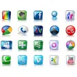 Ikony serwisów społecznościowych (High detail social icons)