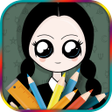 Icône du programme : Wednesday Addams Coloring…