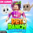 2X COINS Pet Ranch Simulator para ROBLOX - Jogo Download