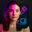 Ikon program: AI Photo Editor Neon Glit…