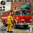 أيقونة البرنامج: Fire Rescue Truck Driving
