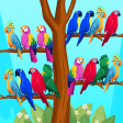 Bird Puzzle - Sort By Color