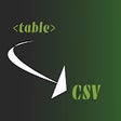 Icon of program: Table To CSV