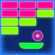 أيقونة البرنامج: Neon brick breaker