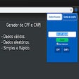 Icon of program: Gerador de CPF, CPNJ e Ca…