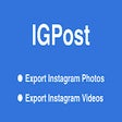 أيقونة البرنامج: IGPost - Export IG photos…
