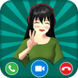 Ikona programu: Sakura Video Call Prank