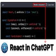 React in ChatGPT icon