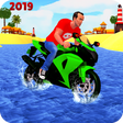 أيقونة البرنامج: Beach Water Surfer Bike R…