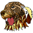 プログラムのアイコン：Dogs Paint by Number Glit…