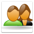 プログラムのアイコン：Contacts in a list widget
