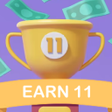 プログラムのアイコン：Earn11: Earn Money by Gam…