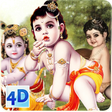 4D Little Krishna App & Live Wallpaper