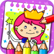 Ikona programu: Princess Coloring Book G…