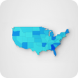 Pictogram van programma: US States map