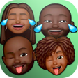 程序图标：Black Memoji Stickers