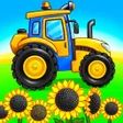 Tractor car: kids farm games