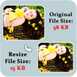 Ikon program: Photo resize app in kb - …