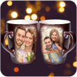 Coffee Cup Dual Photo Frame