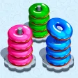 Donut Hoop Stack 3d Color Sort