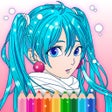 أيقونة البرنامج: Kawaii Anime Coloring Boo…