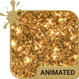 Ikon program: Gold Glitter Animated Key…