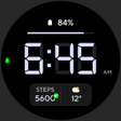 Awf Digital 1: Watch face