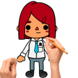 ไอคอนของโปรแกรม: How to draw Toca