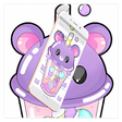 ไอคอนของโปรแกรม: Cute Purple Bear Bottle T…
