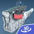 Four-stroke Otto engine 3D