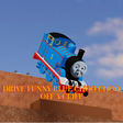 Drive funny blue choo choo off a cliff