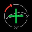 أيقونة البرنامج: GyroCam: Gyroscope for Ca…