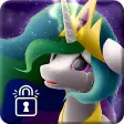 Celestia Rainbow Cute Wallpaper Pony Screen lock