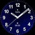 Casual Blue Black Watch Face