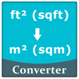 ไอคอนของโปรแกรม: Square Feet to Square Met…