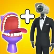 Merge Toilet Monster Battle 3D