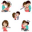 Funny Couple In Love stickers