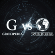 Programın simgesi: Grokipedia VS Wikipedia
