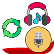 プログラムのアイコン：audio  music  record rest…