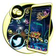 程序图标：Neon Glowing Flower Theme