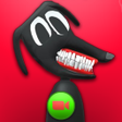 Scary Cartoon Dog Call  Chat icon