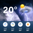 ไอคอนของโปรแกรม: Hourly Weather Forecast U…