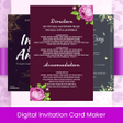 Digital Invitation Card Maker icon
