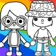 Biểu tượng của chương trình: Toca Boca Coloring Game