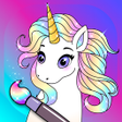 プログラムのアイコン：Animated Glitter Coloring…