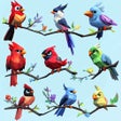 Ikon program: Bird Sort - Brain Trainin…