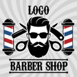ไอคอนของโปรแกรม: Barber Shop Logo Design