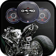 Icon of program: Superbike Clock Wallpaper…