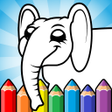 プログラムのアイコン：Easy coloring pages for k…