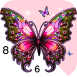ไอคอนของโปรแกรม: Rose Butterfly Color by N…
